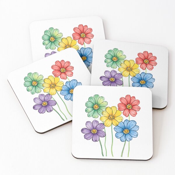 Item preview,  Rainbow cosmos flower  designed and sold by uunaa.