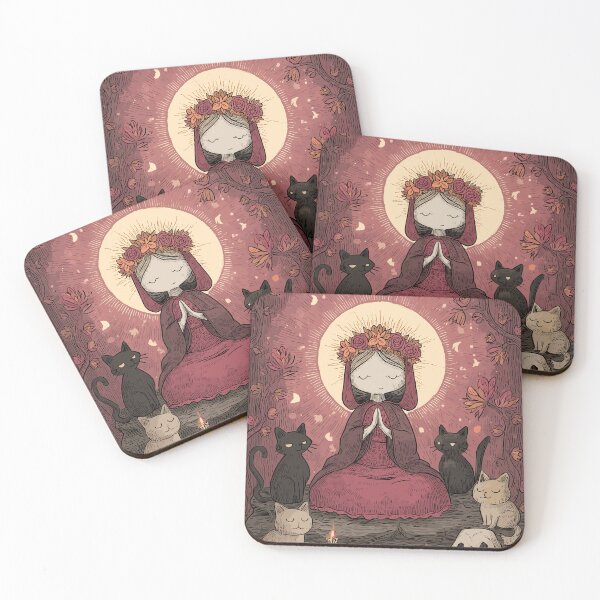 Item preview, Witch Goddess and Familiars - Pagan Art designed and sold by bapupa.