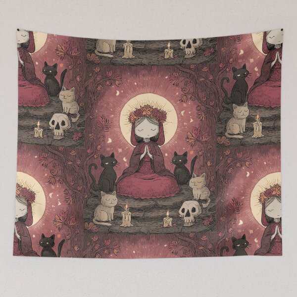 Item preview, Witch Goddess and Familiars - Pagan Art designed and sold by bapupa.