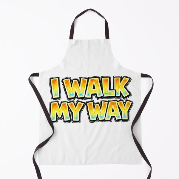 Item preview, I WALK MY WAY – hand drawn childlike typography designed and sold by Mac Sketches.