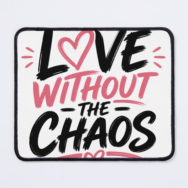 Item preview, Love Without the Chaos Shirt, Healthy Relationship Quote, Self Love Typography Design designed and sold by JagrDesigns.