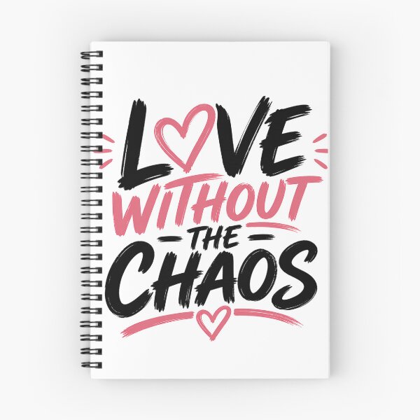 Item preview, Love Without the Chaos Shirt, Healthy Relationship Quote, Self Love Typography Design designed and sold by JagrDesigns.