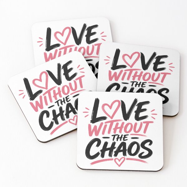 Item preview, Love Without the Chaos Shirt, Healthy Relationship Quote, Self Love Typography Design designed and sold by JagrDesigns.