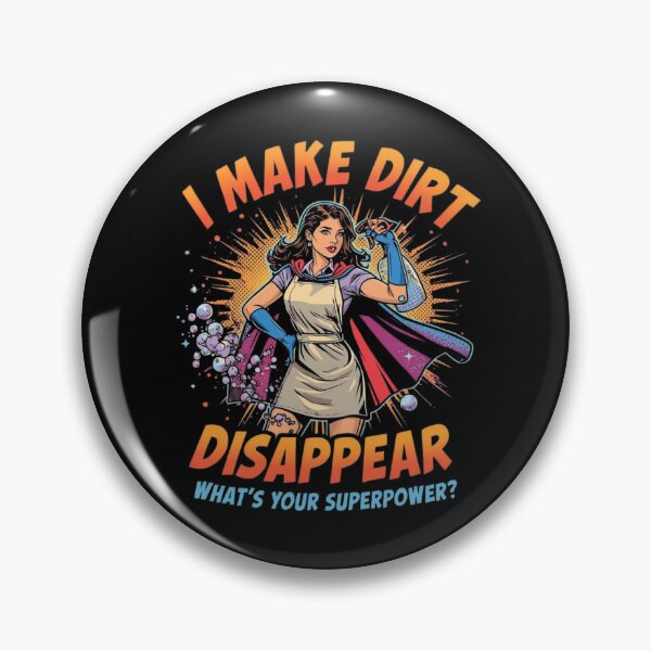 Item preview, Cleaner Superpower Funny Housekeeper Gift Bold Comic Style Cleaning Humor designed and sold by YourTrendyTees.