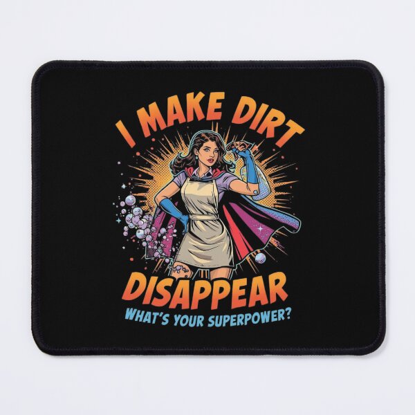 Item preview, Cleaner Superpower Funny Housekeeper Gift Bold Comic Style Cleaning Humor designed and sold by YourTrendyTees.