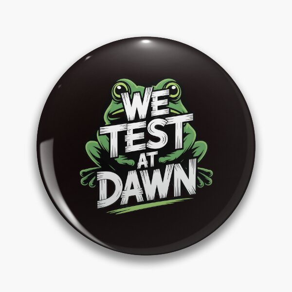 Item preview, We Test At Dawn Funny Frog Test Day – Funny Testing Day Exam designed and sold by Redgiant87x.