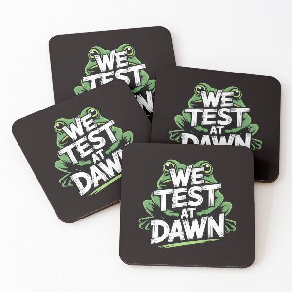 Item preview, We Test At Dawn Funny Frog Test Day – Funny Testing Day Exam designed and sold by Redgiant87x.