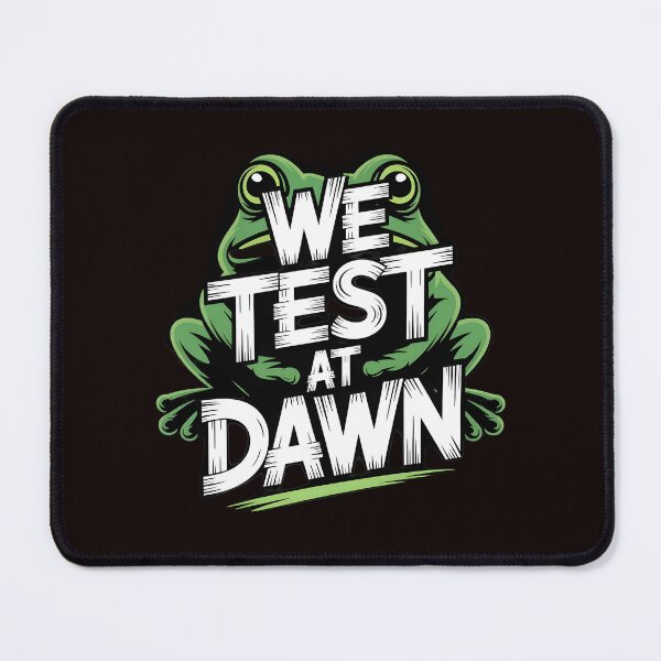 Item preview, We Test At Dawn Funny Frog Test Day – Funny Testing Day Exam designed and sold by Redgiant87x.