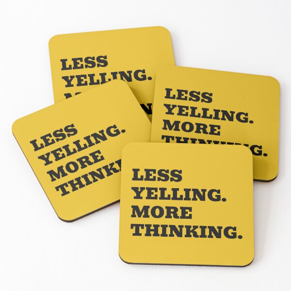 Item preview, Less Yelling More Thinking designed and sold by WakeNBake-Tees.