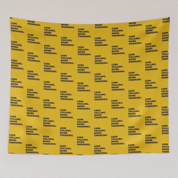 Item preview, Less Yelling More Thinking designed and sold by WakeNBake-Tees.