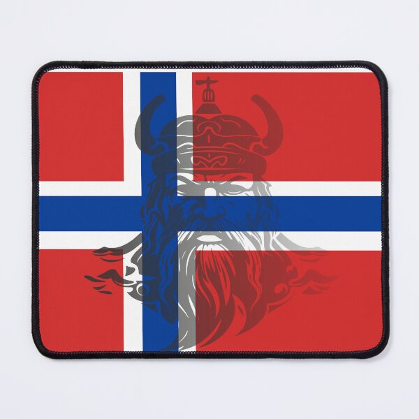 Item preview, Norwegian flag with Viking designed and sold by 3coma14.