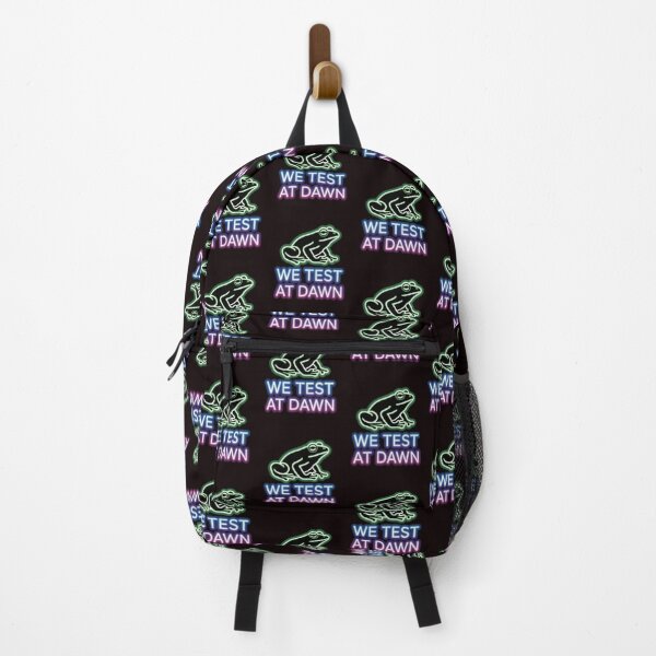 Item preview, We Test At Dawn Funny Frog Test Day – Funny Frog Meme Testing Day designed and sold by Redgiant87x.