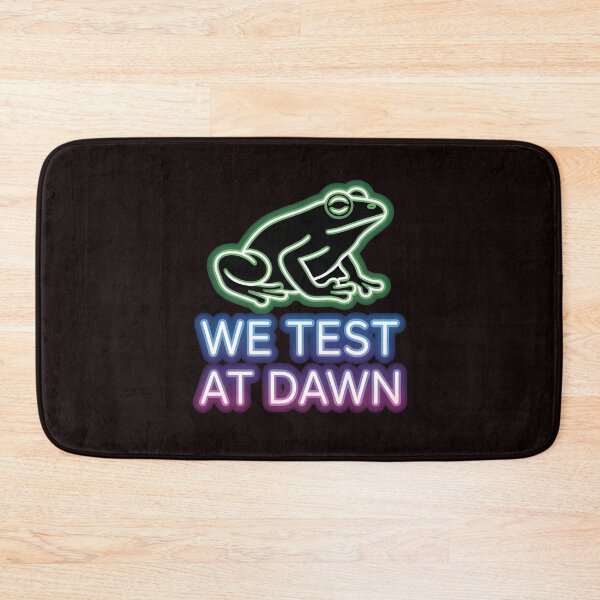 Item preview, We Test At Dawn Funny Frog Test Day – Funny Frog Meme Testing Day designed and sold by Redgiant87x.