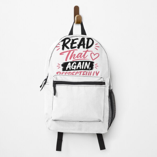 Item preview, Read That Again Respectfully Shirt, Sassy Relationship Quote, Bold Typography Design designed and sold by JagrDesigns.