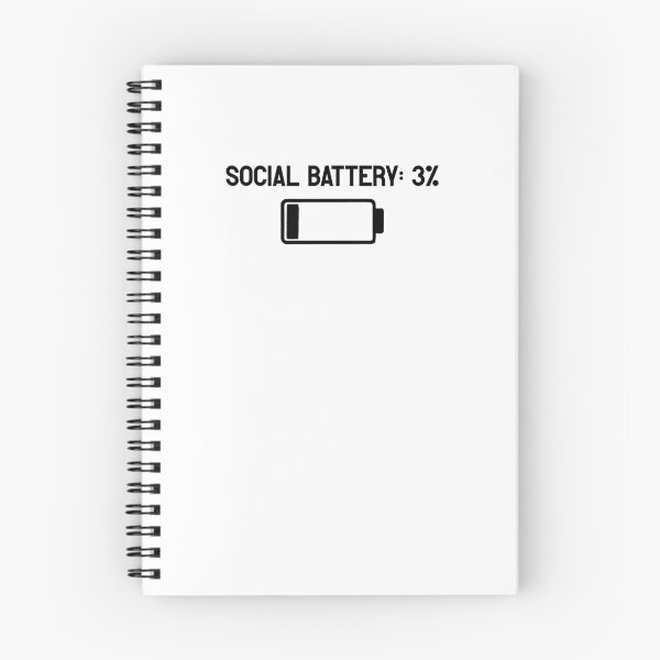 Item preview, Social Battery 3% – Funny Introvert Meme Design – Low Energy Humor designed and sold by SophiesDesign27.