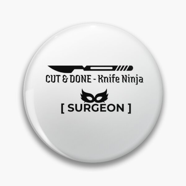 Item preview, Cut and Done Knife Ninja Surgeon T-Shirt | Funny Surgery Humor Tee designed and sold by OffScripted.