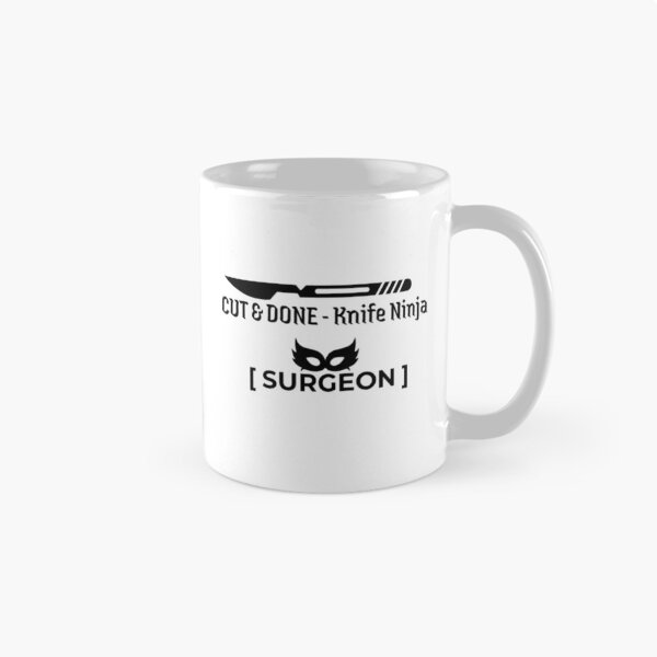 Item preview, Cut and Done Knife Ninja Surgeon T-Shirt | Funny Surgery Humor Tee designed and sold by OffScripted.