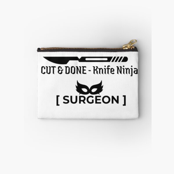 Item preview, Cut and Done Knife Ninja Surgeon T-Shirt | Funny Surgery Humor Tee designed and sold by OffScripted.