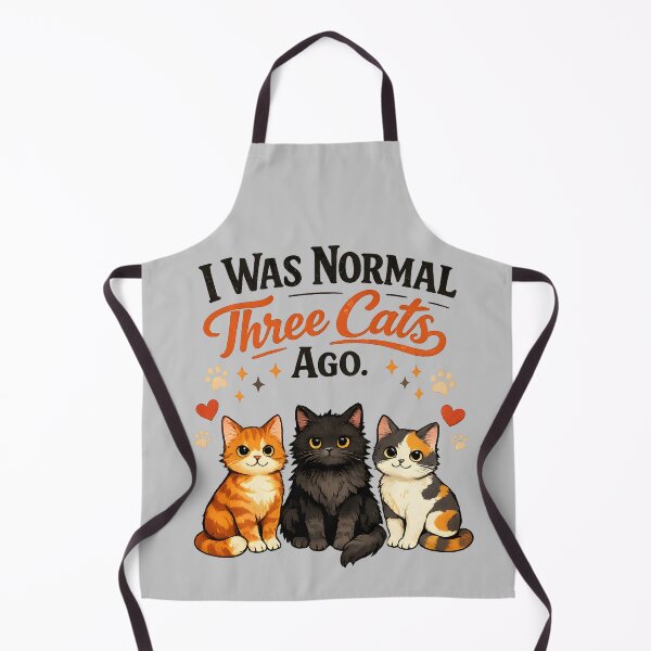 Item preview, I Was Normal Three Cats Ago – Cute Cat Lover Design designed and sold by blankTeeShirt.
