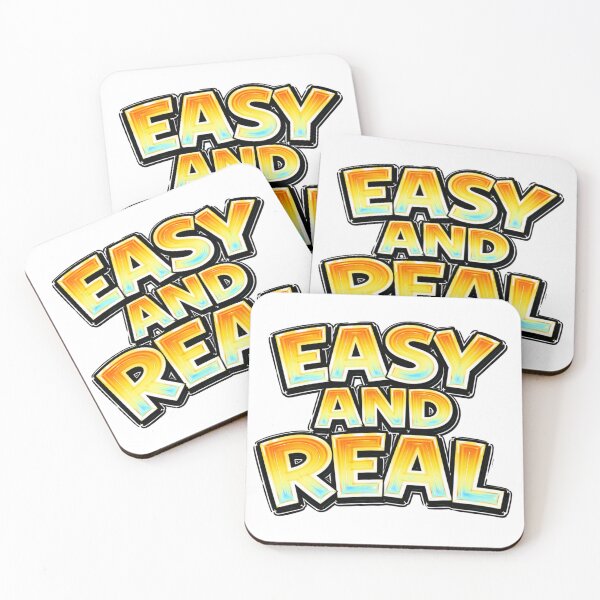 Item preview, EASY AND REAL – hand drawn childlike typography designed and sold by Mac Sketches.