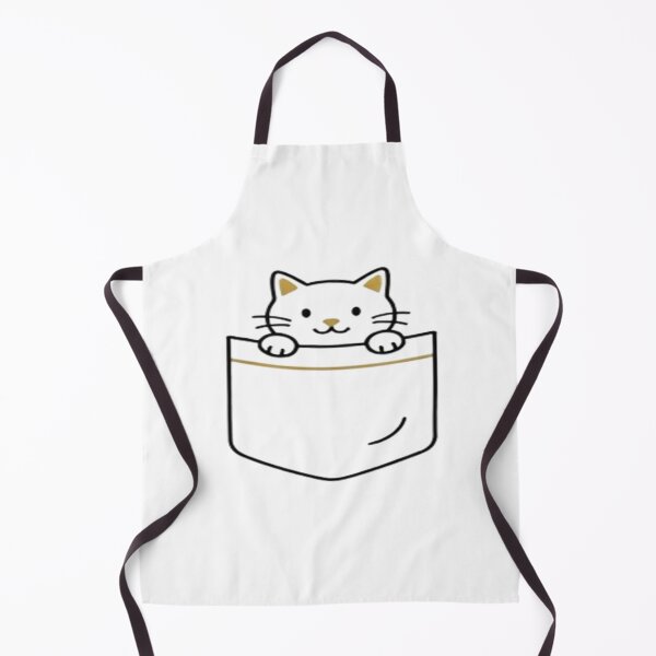 Item preview, Cute Minimal Cat Sticker – Pocket Cat Kawaii Simple Design designed and sold by Velora Design .