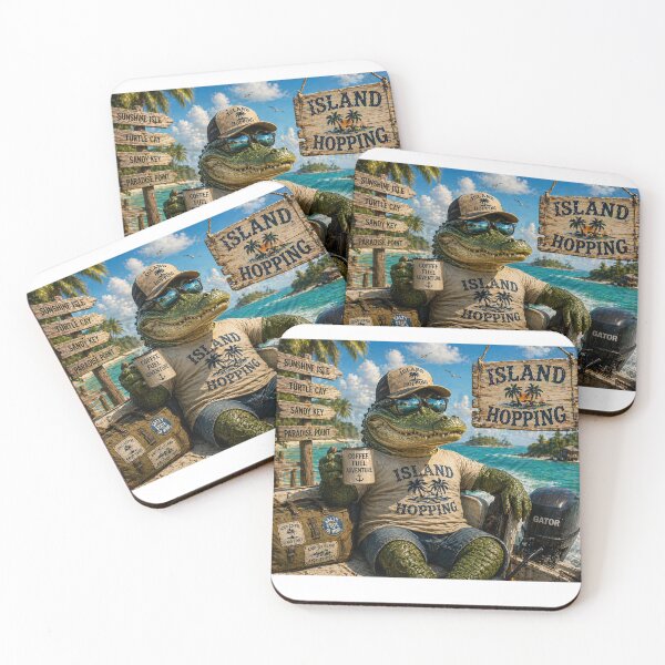 Item preview, Island Hopping Gator designed and sold by Peace,love,andbeaches.