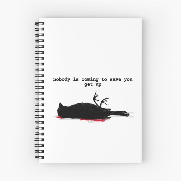 Item preview, Nobody Is Coming To Save You Get Up - Dark Crow Meme designed and sold by JossDesign15.