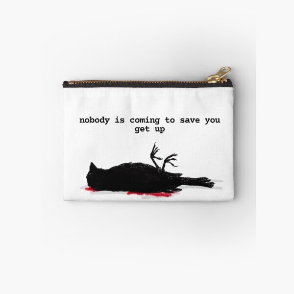 Item preview, Nobody Is Coming To Save You Get Up - Dark Crow Meme designed and sold by JossDesign15.