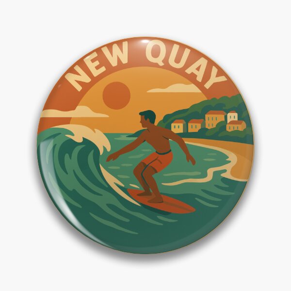 Item preview, New Quay Travel Souvenir Sticker designed and sold by rogue-design.