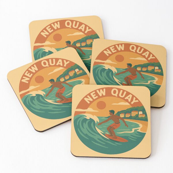 Item preview, New Quay Travel Souvenir Sticker designed and sold by rogue-design.