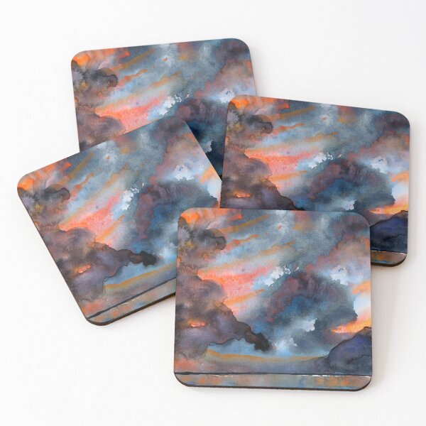 Item preview, Neon Storm at Twilight - Atmospheric Skyscape designed and sold by Cass Harker Studio.