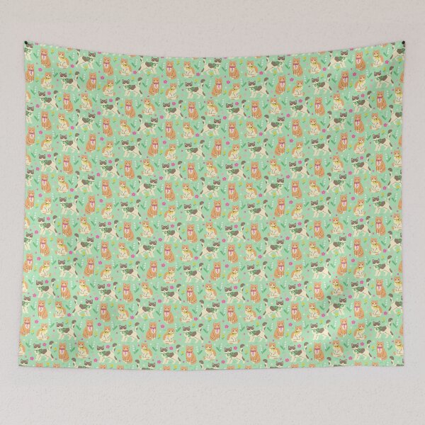Item preview, cute cats wearing bows and flowers designed and sold by burbura.