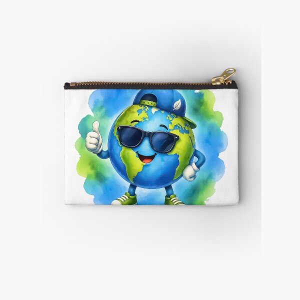 Item preview, Cool Earth Cartoon Save Planet Design designed and sold by FunnyTeeByMe.