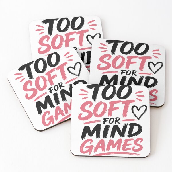 Item preview, Too Soft for Mind Games Shirt, Relationship Quote, Self Love Typography Design designed and sold by JagrDesigns.