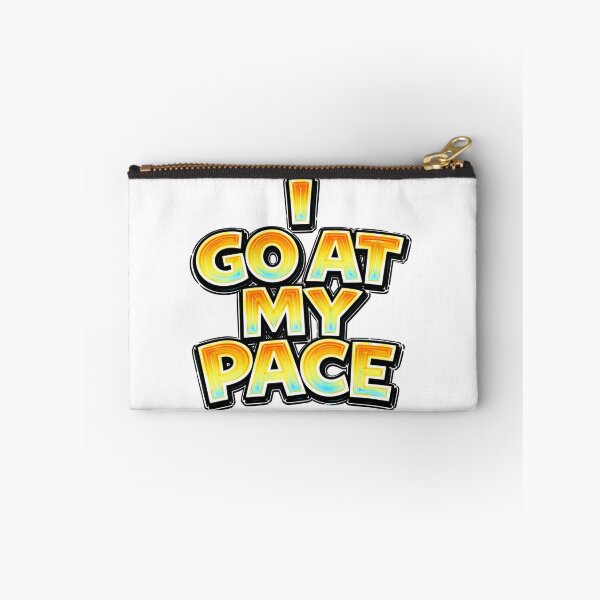 Item preview, I GO AT MY PACE – hand drawn childlike typography designed and sold by Mac Sketches.