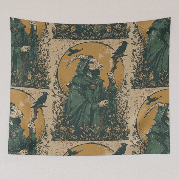 Item preview, Hooded Crow Skull Pagan God  designed and sold by bapupa.