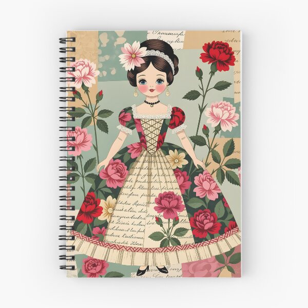 Item preview, A retro collage artwork featuring a Jane Austen regency period cute doll designed and sold by Ponted.