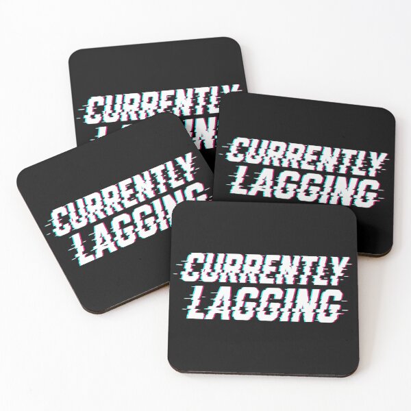 Item preview, Currently Lagging - Glitch Aesthetic Gamer Quote designed and sold by MorbidDreams.