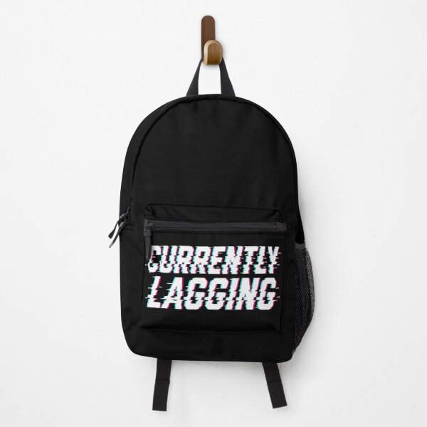 Item preview, Currently Lagging - Glitch Aesthetic Gamer Quote designed and sold by MorbidDreams.