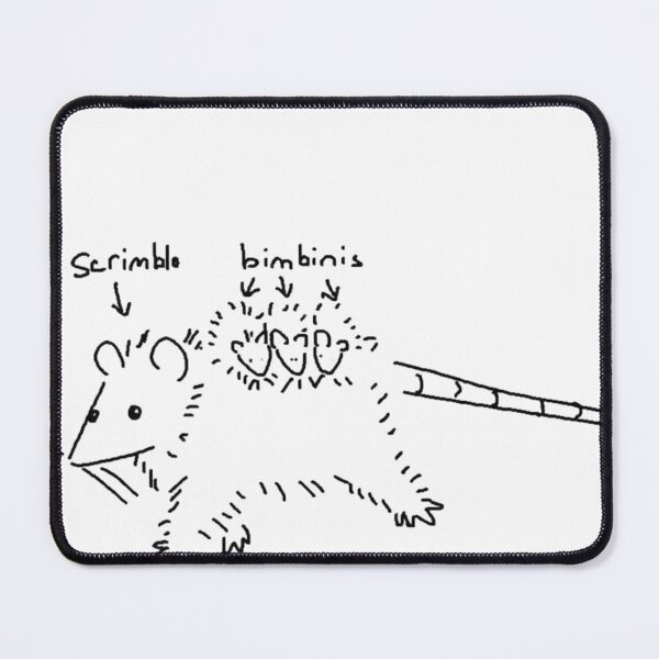 Item preview, Scrimble and the Bimbinis - Funny Opossum Meme Art designed and sold by JossDesign15.