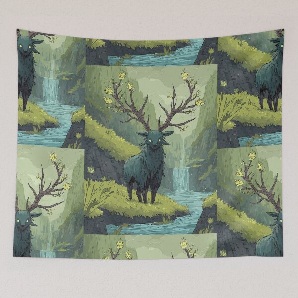 Item preview, Mythical Forest Stag Guardian - Pagan Nature designed and sold by bapupa.