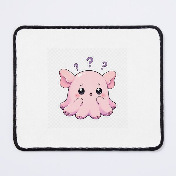 Item preview, Confused Dumbo Octopus Cute Kawaii Sticker designed and sold by ZenOtaku Lab.