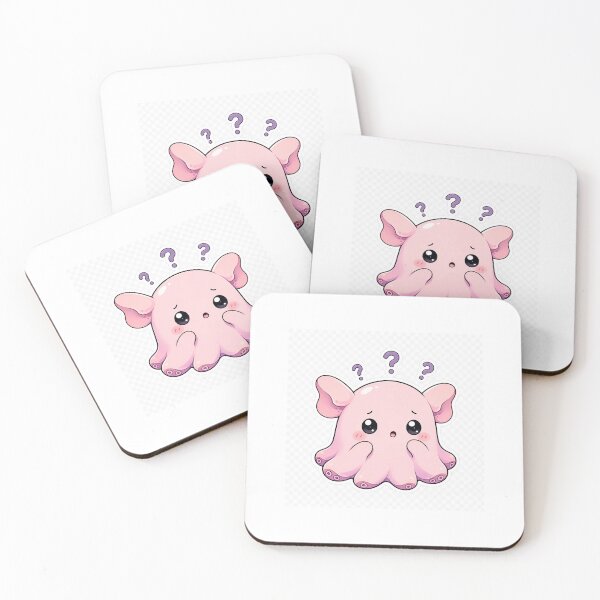 Item preview, Confused Dumbo Octopus Cute Kawaii Sticker designed and sold by ZenOtaku Lab.
