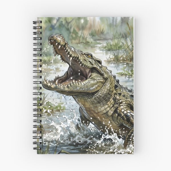 Item preview, Nile Crocodile Crocodylus Niloticus Mara River Marsh designed and sold by RubisLeaf.