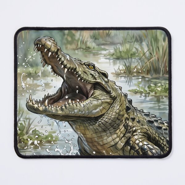 Item preview, Nile Crocodile Crocodylus Niloticus Mara River Marsh designed and sold by RubisLeaf.