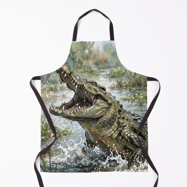 Item preview, Nile Crocodile Crocodylus Niloticus Mara River Marsh designed and sold by RubisLeaf.