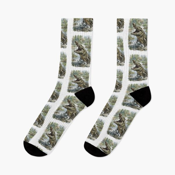 Item preview, Nile Crocodile Crocodylus Niloticus Mara River Marsh designed and sold by RubisLeaf.