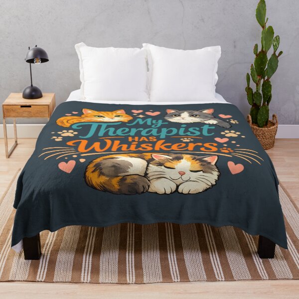 Item preview, My Therapist Has Whiskers – Cute Cat Lover Design designed and sold by blankTeeShirt.