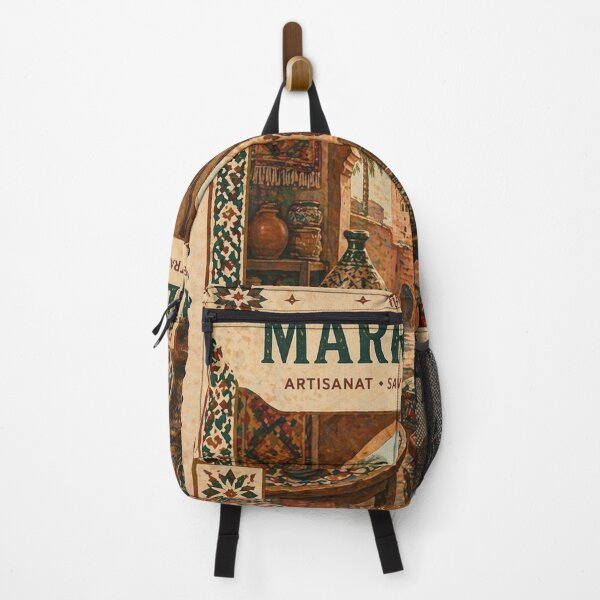 Item preview, Lost in Marrakech Vintage Poster – Moroccan Souk & Artisan Market Art designed and sold by hlldz.