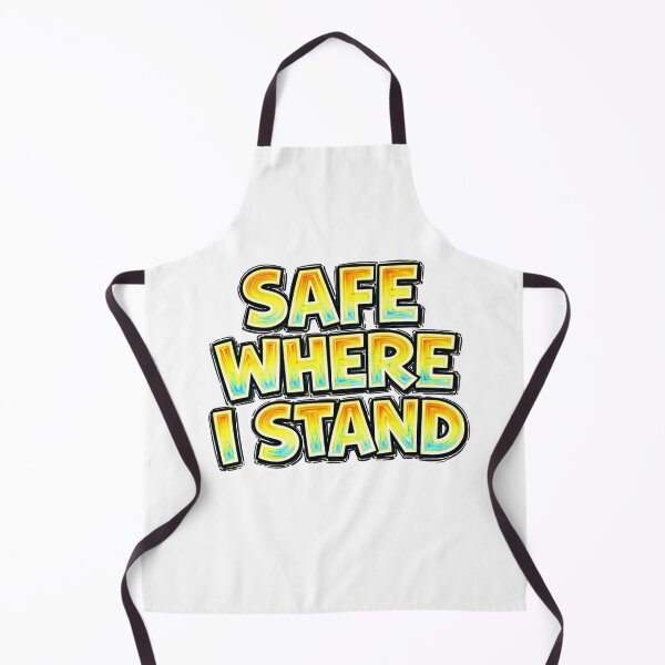 Item preview, SAFE WHERE I STAND – hand drawn childlike typography designed and sold by Mac Sketches.